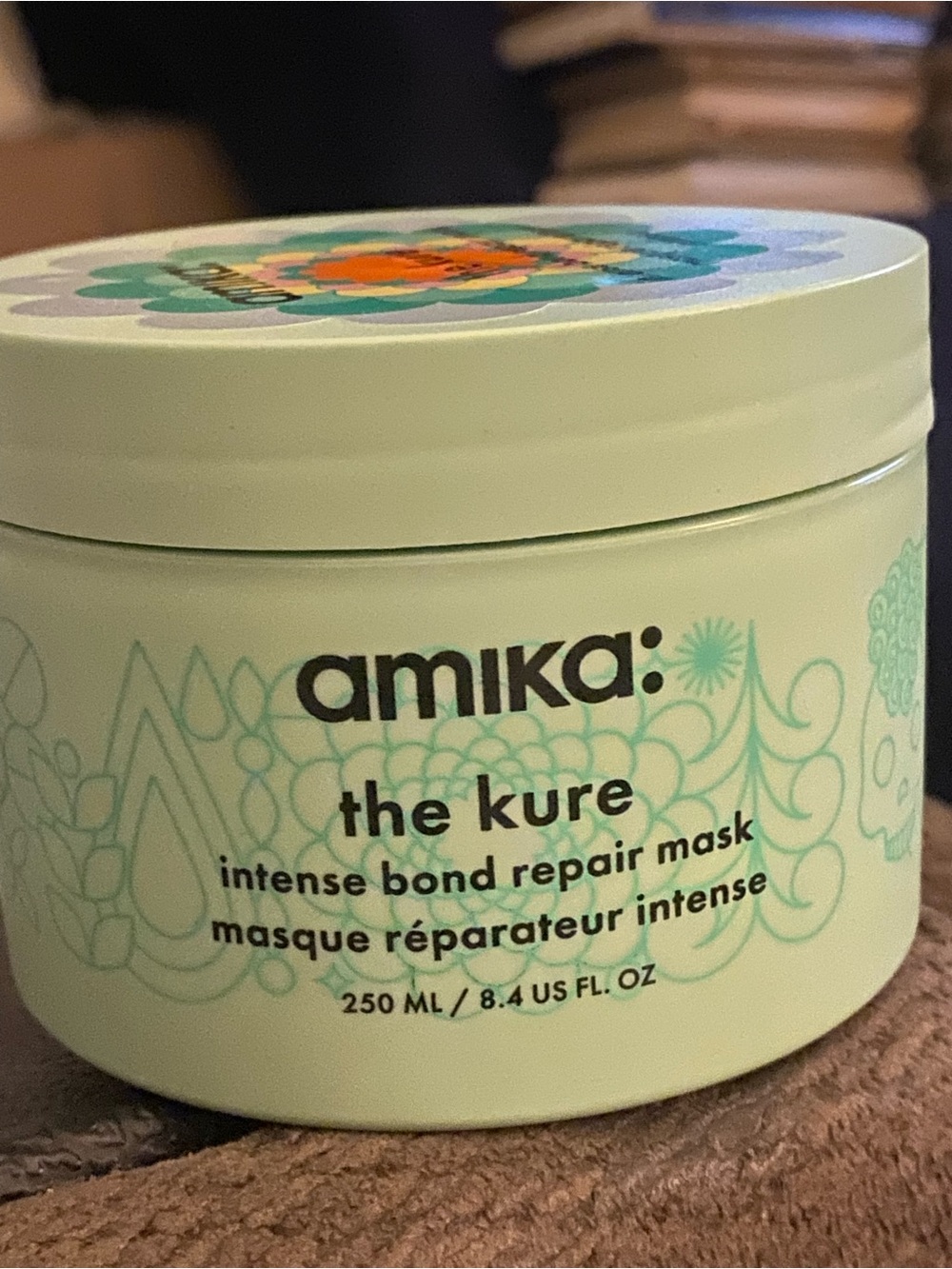 amika mint green intense bond repair hair mask - New